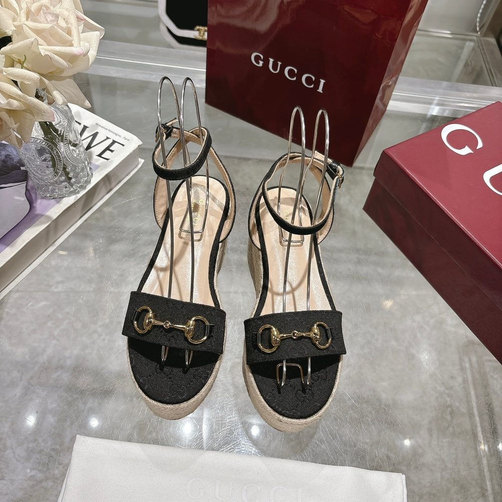 Gucci Horsebit Flatform Sandal