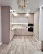 Кухня в цвете роза пепла