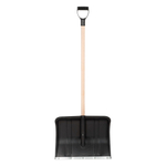 Лопата снегоуборочная Вьюга №1 43х49см пластиковая с планкой, металлическим черенком с V-образной ру