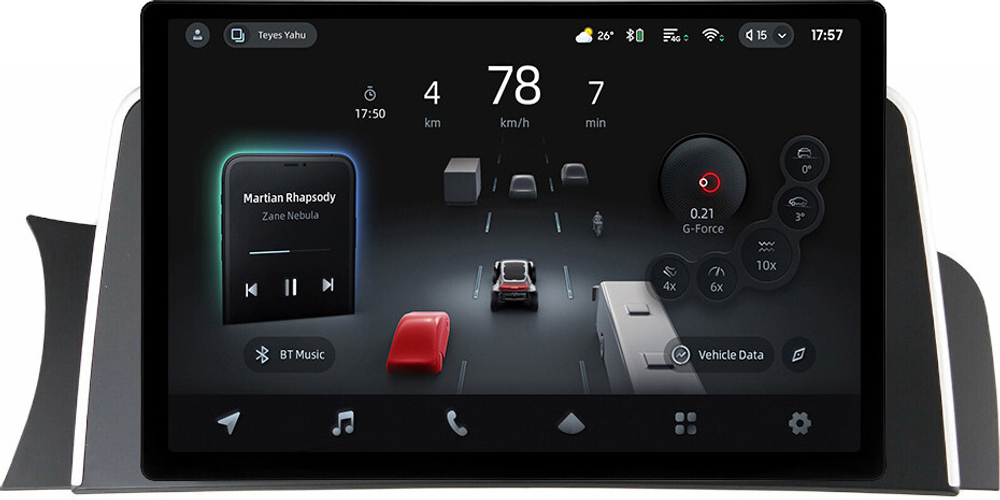 Магнитола для BMW X3 F25 2011-2014 CIC (рамка тип 1) - Teyes CC4-PRO монитор 13" 2K QLED на Android 13, Snapdragon 778G, 8+128, AI, CarPlay, DSP, 4G SIM-слот