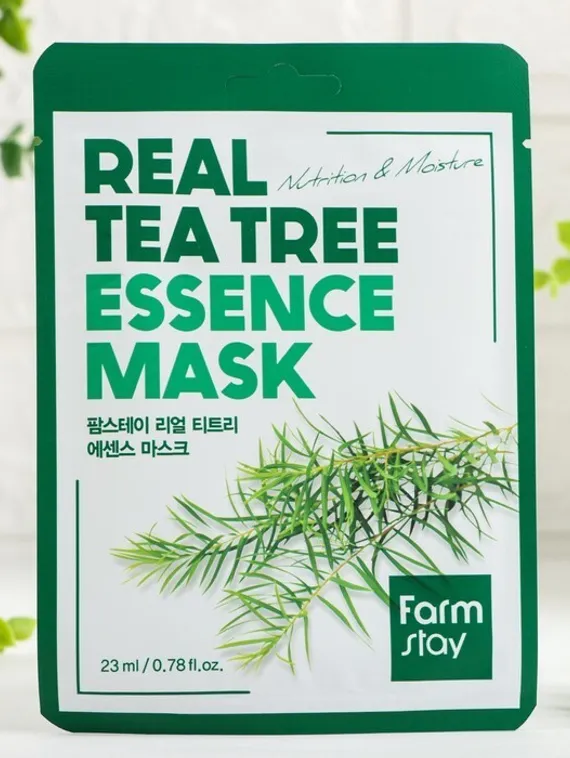 Маска тканевая для лица с экстрактом чайного дерева FarmStay Real Tea Tree Essence Mask, 23 мл