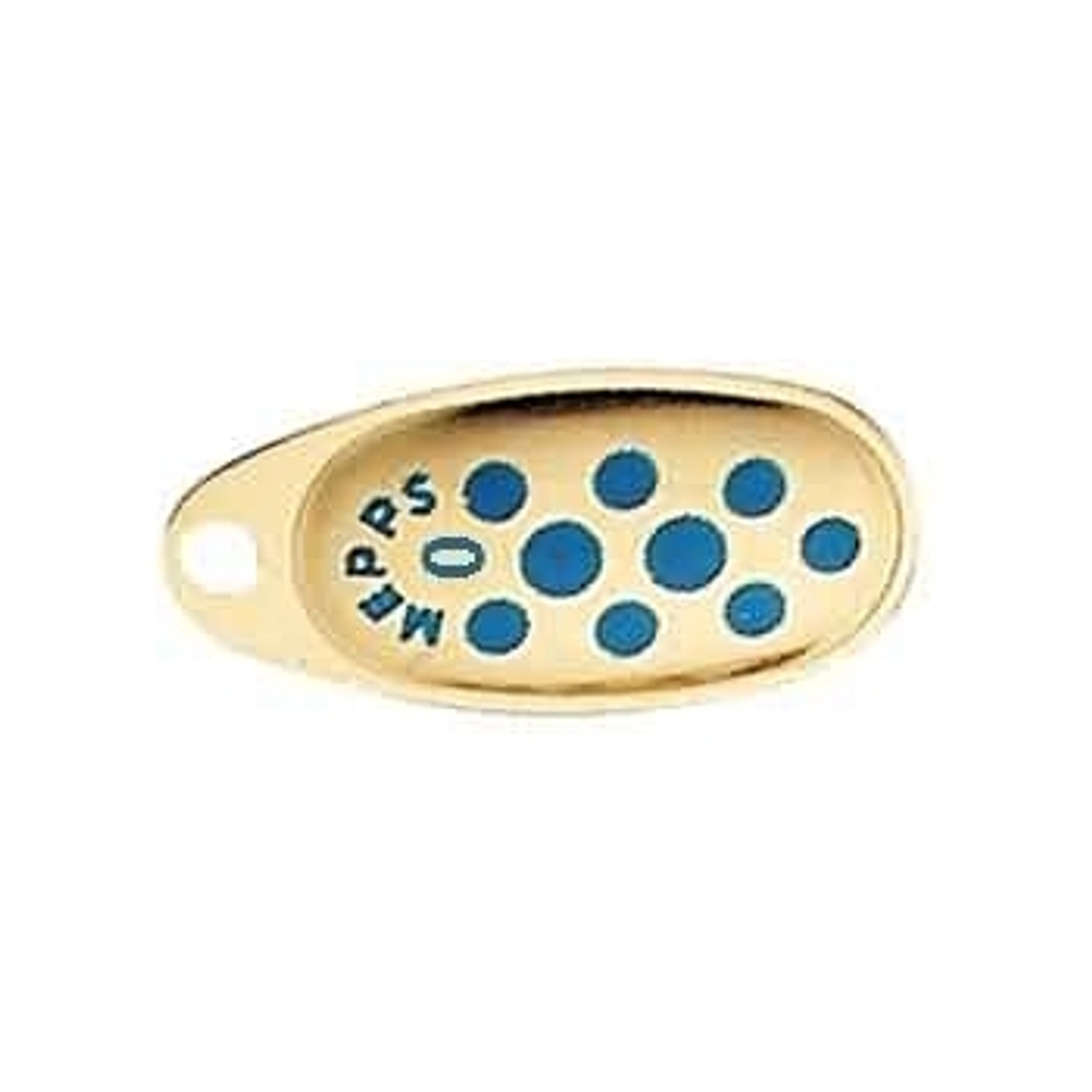 Блесна вращающаяся Mepps COMET PTS, 0, Gold/Blue dots