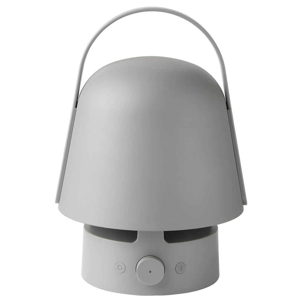 IKEA VAPPEBY  (ИКЕА ВАППЕБЙ)  -  Лампа с динамиком bluetooth, уличная/серая