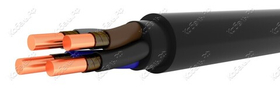 Кабель ВВГ нг (А)  LS -  4х1,5 ГОСТ ок(N, PE)-0,66 на катушке (100м) TDM SQ0117-0600