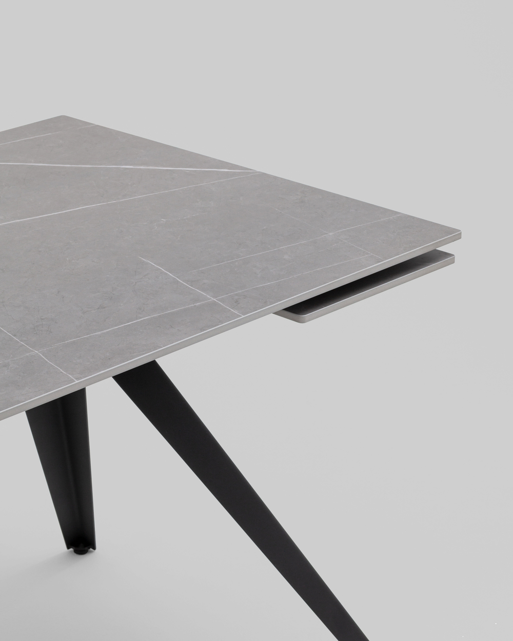 Стол раздвижной Лоуренс 120-180х80х76 см Armani Grey керамика