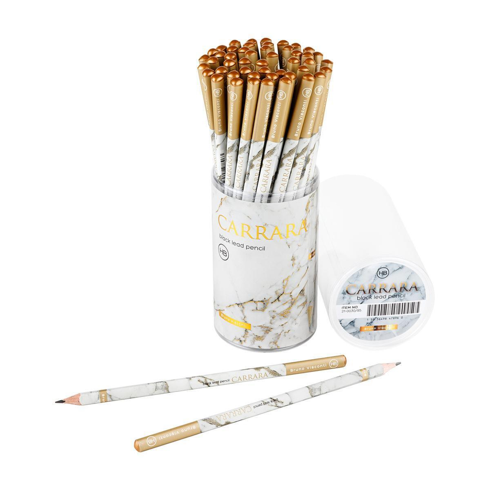 Карандаш ч/г НВ "Carrara. White" (BrunoVisconti)