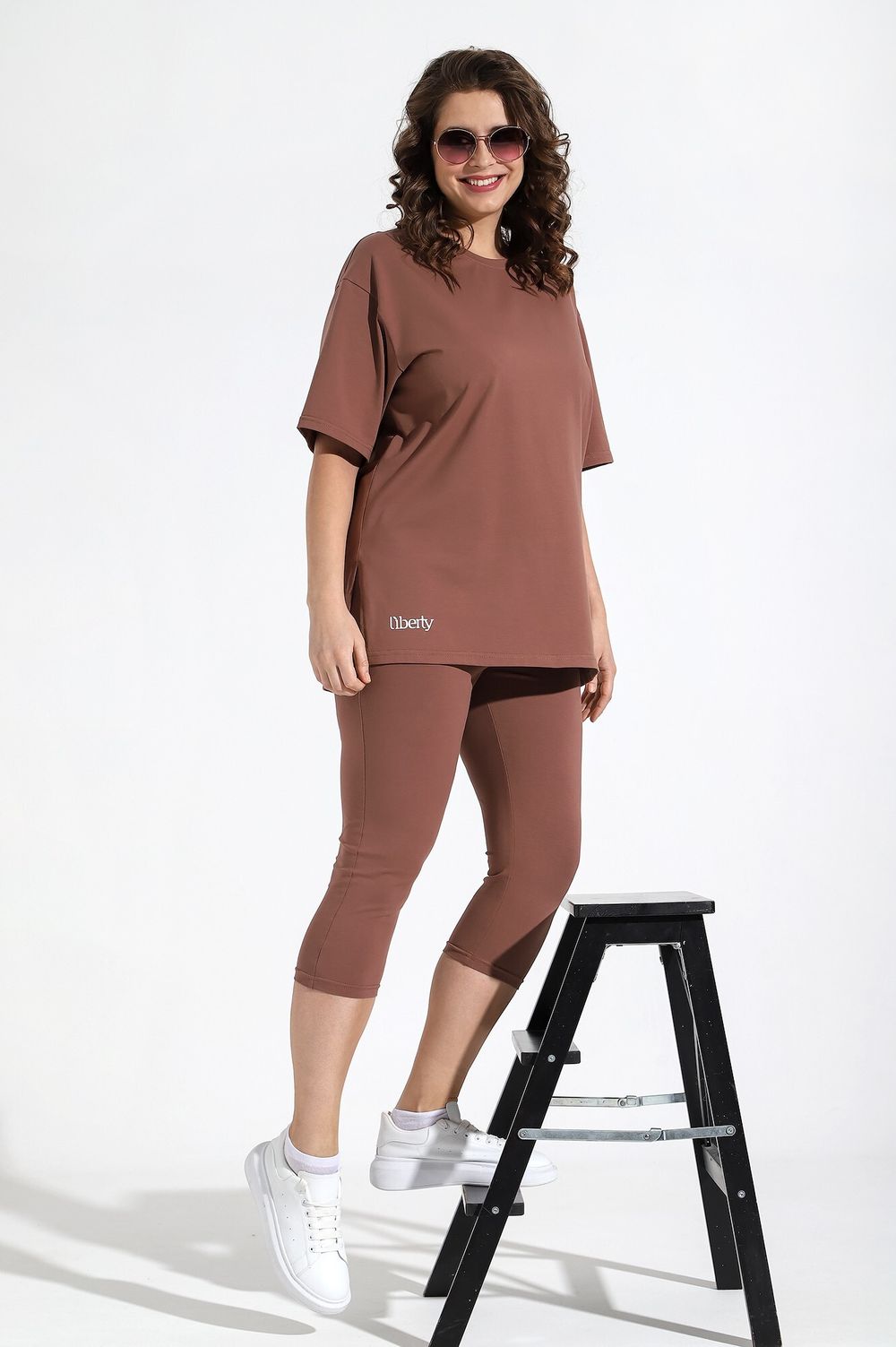 Костюм Стильная леди Виотекс КОРИЧНЕВЫЙ