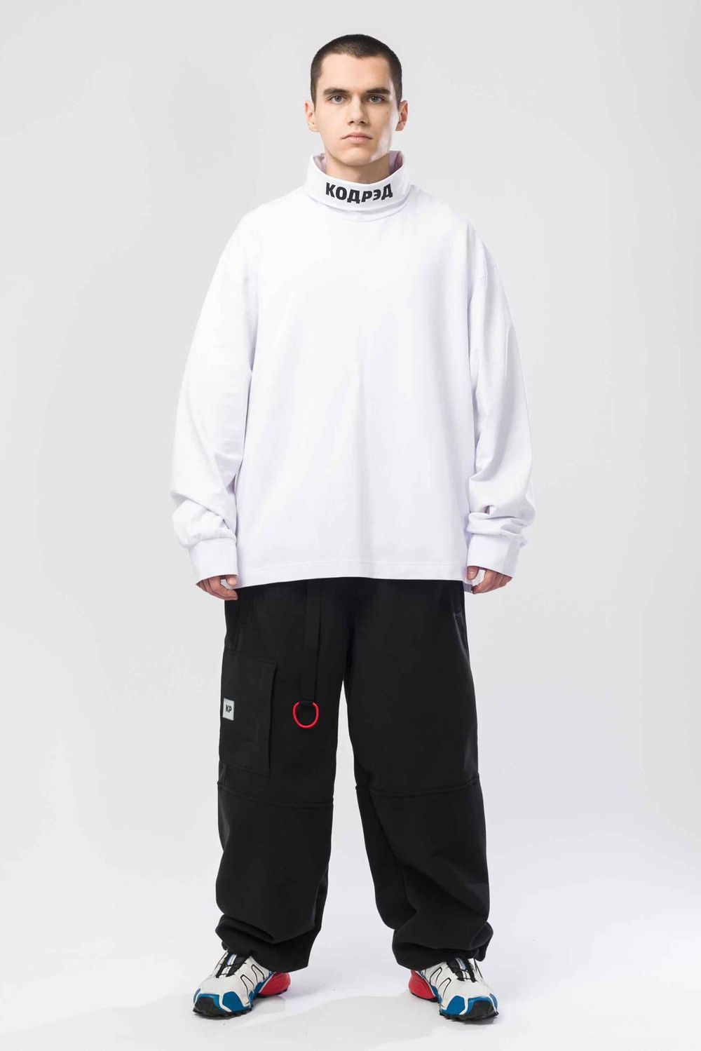 Водолазка Codered оверсайз Rollneck Wide Coderedneck белая