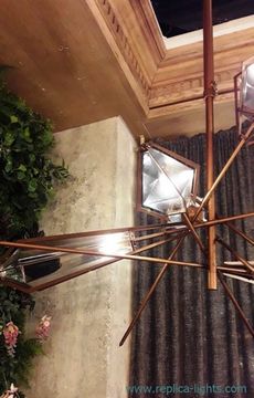 The Harlow Dried Flowers Chandelier by Gabriel Scott ( bronze )