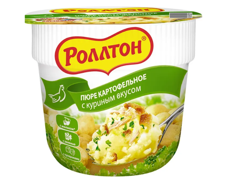 Пюре картофельное Роллтон Курица, 40г