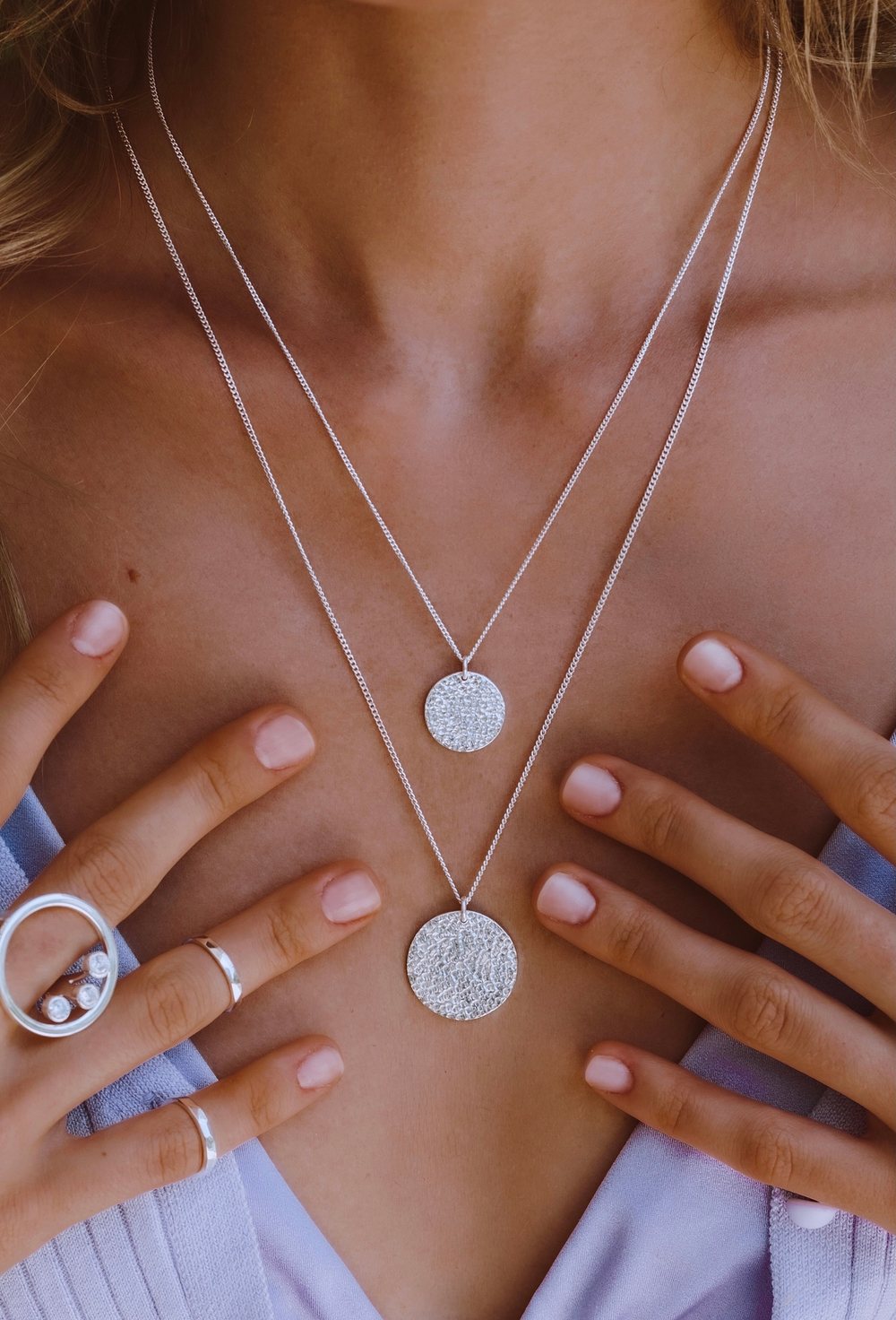 Колье «Двусторонняя маленькая монетка»