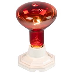 Светильник для инфракрасной лампы ЭРА FITO-Holder-CAP-light 3 м патрон-основание керамический с кабелем и цоколем Е27 | Светильники для растений