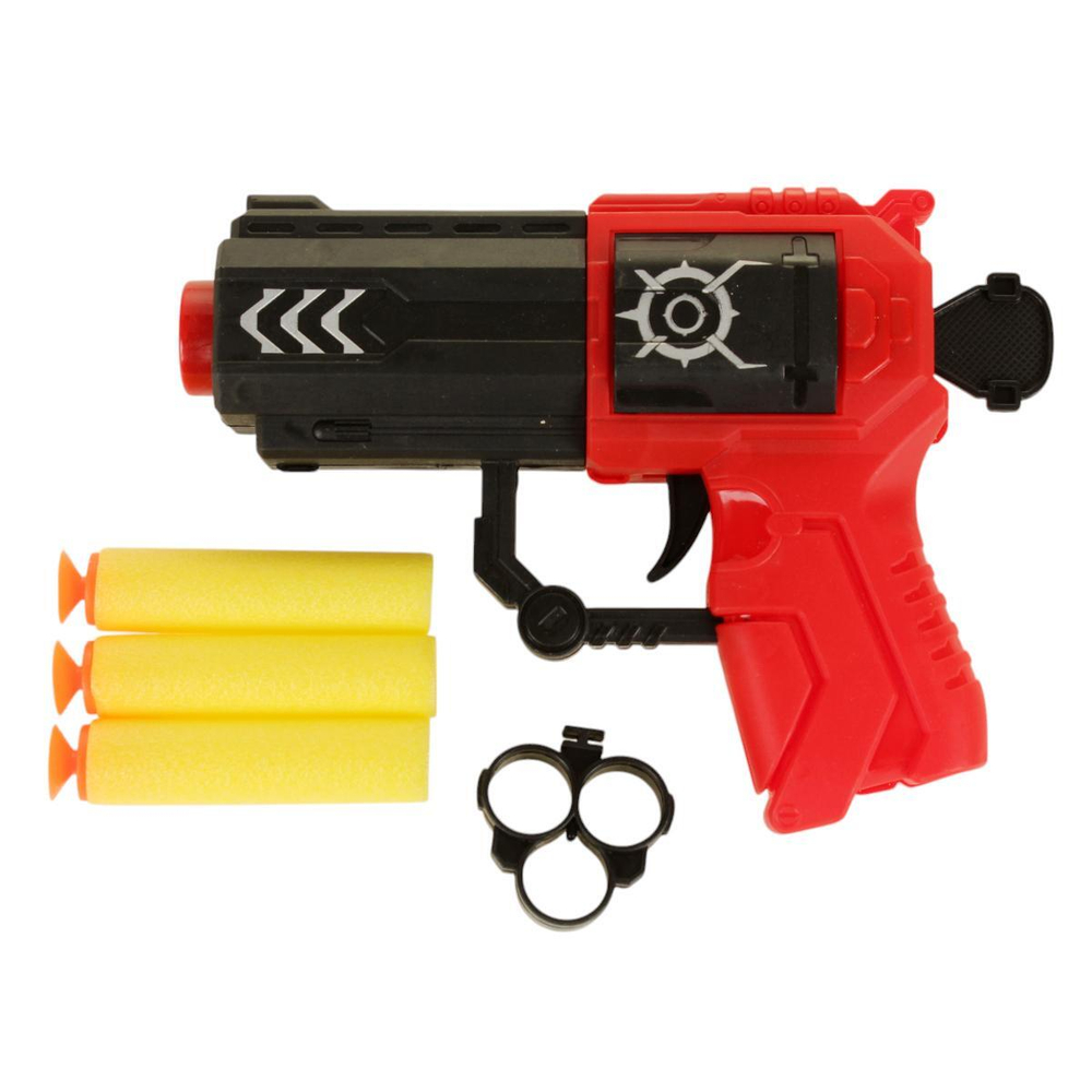 Пистолет с мягк.пулями, пакет 141-3