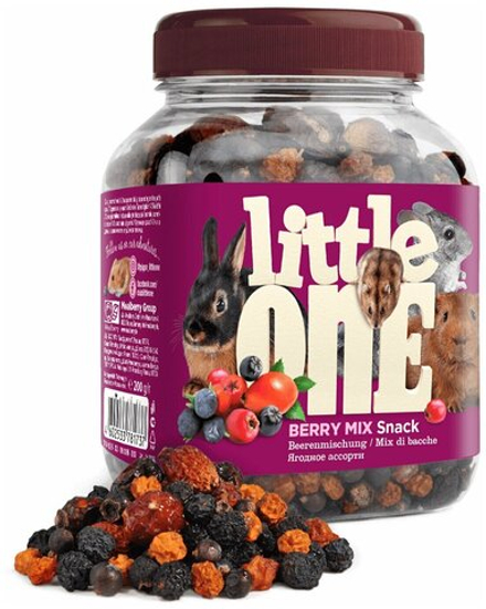ЛИТЛ ВАН Ягодное ассорти Лакомство для всех видов грызунов банка 200 гр