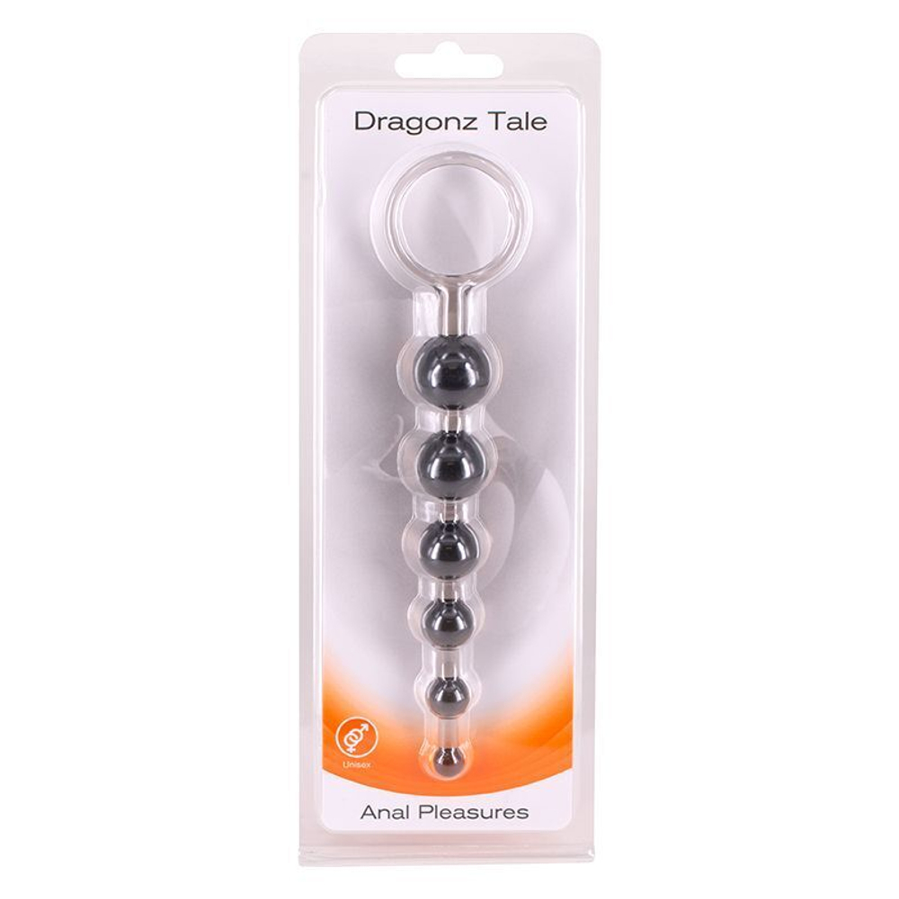 Дымчатая анальная цепочка DRAGONZ TALE ANAL - 20 см. (Цвет: дымчатый)
