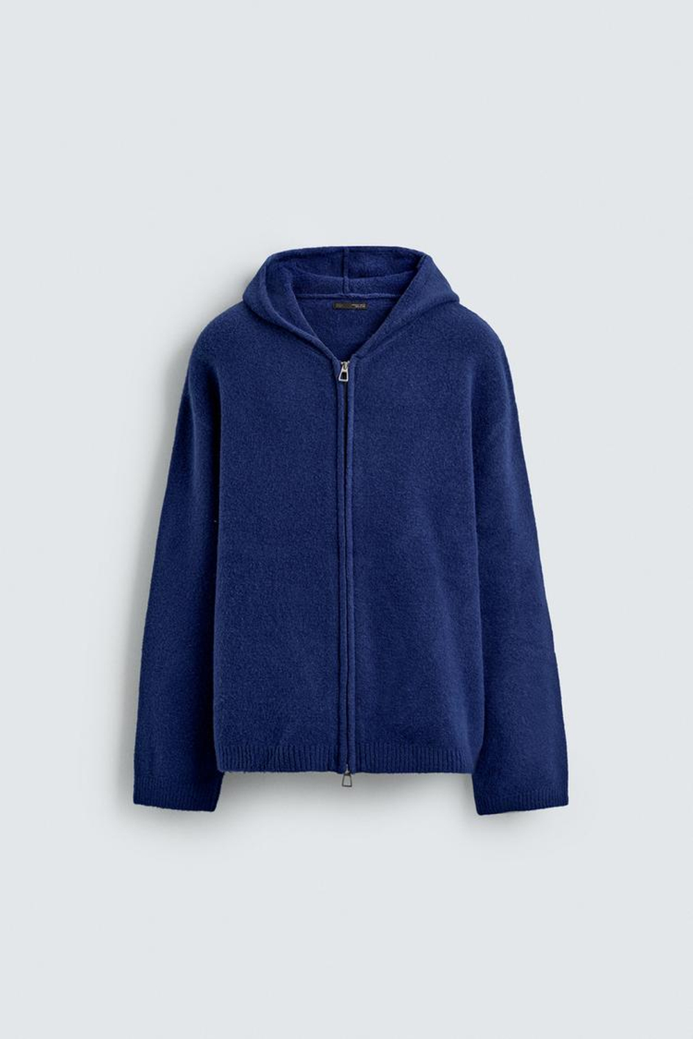 ZARA КАРДИГАН С КАПЮШОНОМ, ЯРКО-СИНИЙ