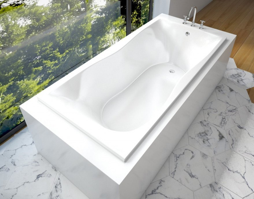Ванна из литьевого мрамора Эстет Бета 170х80 белая, ФР-00001321