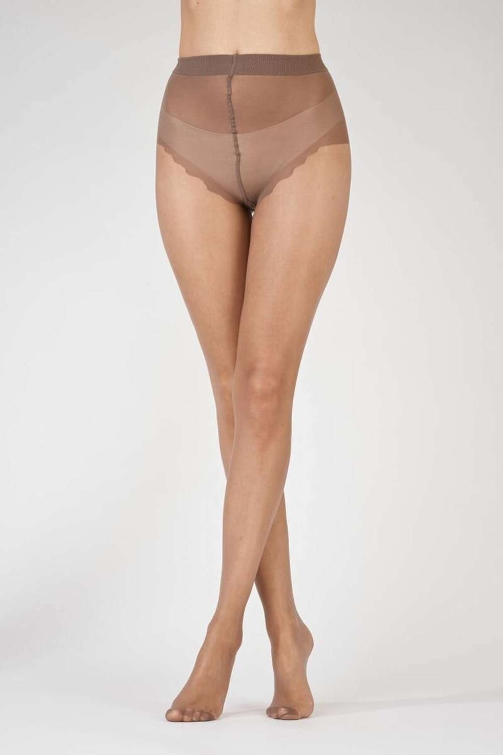 Нейлоновые блестящие колготки (Размер: L) (Цвет: золотистый)