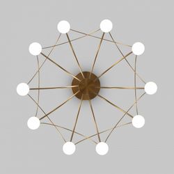 Люстра на штанге Eurosvet Ragno 90031/10 LED золото