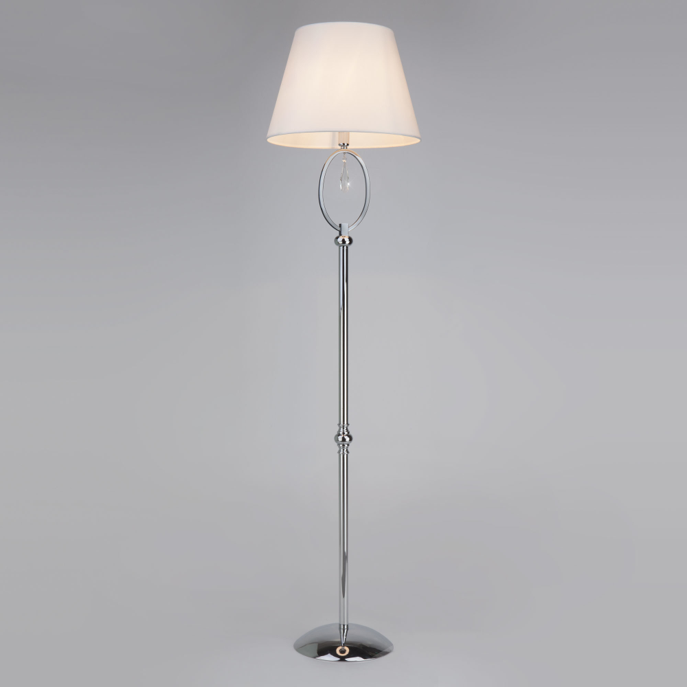 Торшер 01056/1 хром/прозрачный хрусталь Strotskis