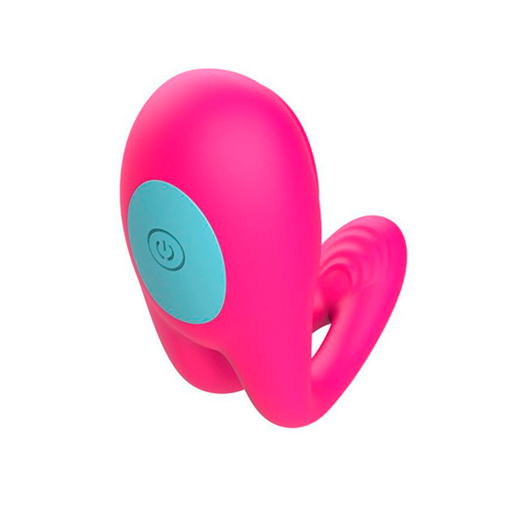 Розовое виброкольцо с пультом ДУ I-Moon Candy MY-1001