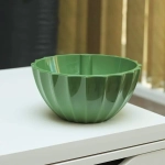 Кашпо для цветов пластиковое 3,4л d-25см «Ракушка» малахит