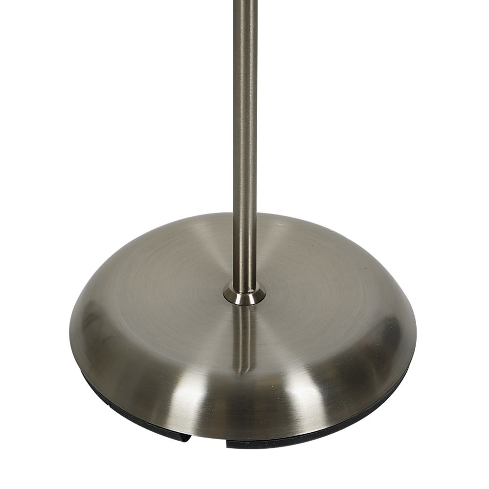 UML-T520 E27+E14 SILVER-WHITE Торшер напольный под лампу Е27 и Е14. 2х60W. Серебристый-Белый. ТМ Uniel