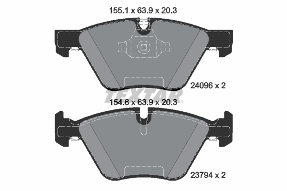 TEXTAR - 2409601-TET - Brake Pad Set, disc brake
