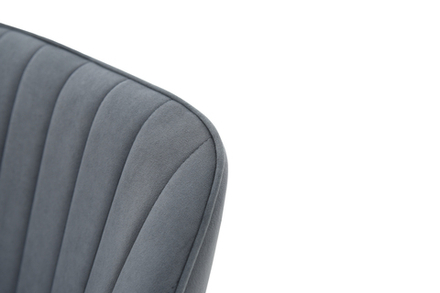 Стул Аврора Роан, Черный матовый муар/Вивальди 08