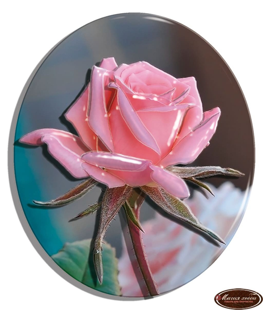 Папертоль РТ130064Б "Роза большая" 18*13см.