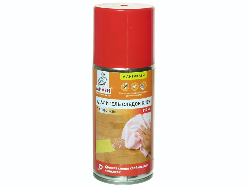 Удалитель следов клея в аэрозольной упаковке 210мл Милен