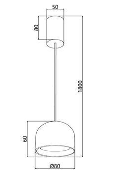 Подвес 8W 4000K 4511-1P белый Astern Favourite