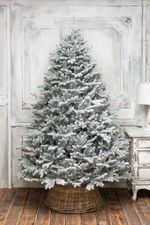 Заснеженная елка «Швейцарская» (Литая хвоя) 270 см / 2.7 м