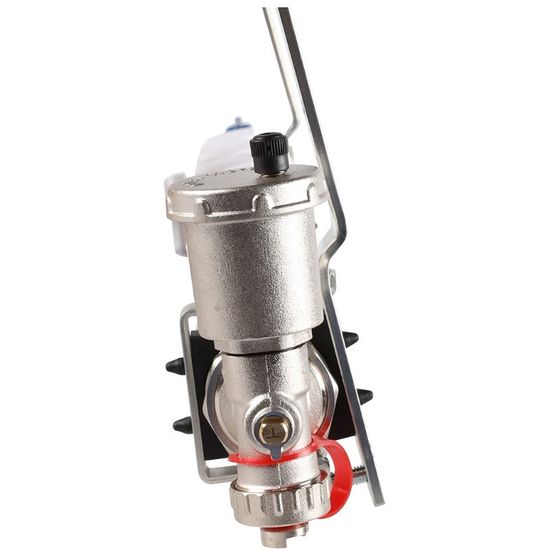 Коллектор Rommer 1"x3/4" на 7 контуров с расходомерами в сборе (нерж. сталь) RMS-1210-000007