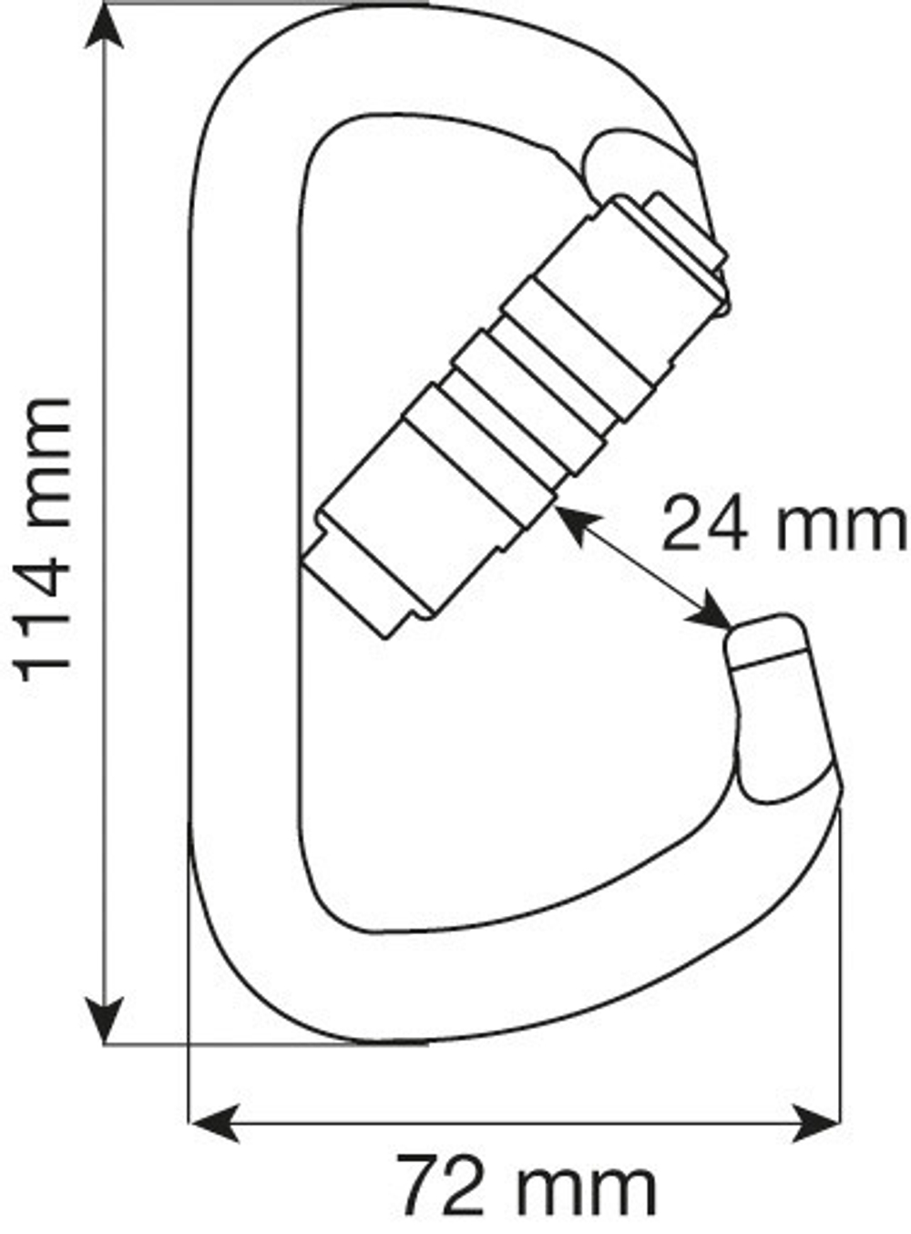 Карабин D PRO 2LOCK Camp