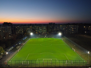 Модернизация системы освещения на объекте Футбольное поле, ул. Мыльникова
