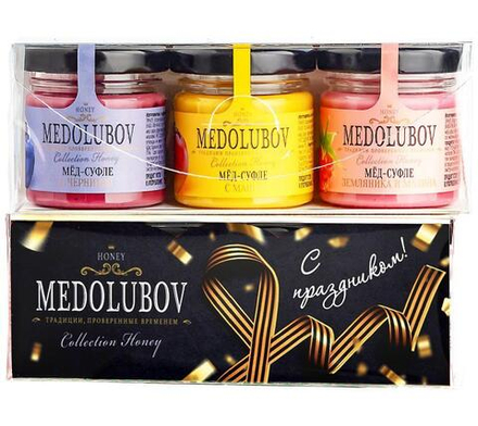 Медовое суфле упаковка подарочная ассорти из 6шт
