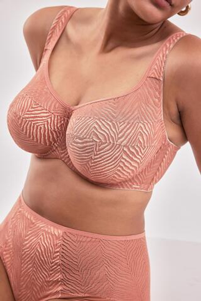 Коралловый бюстгальтер с мягкой +size чашкой Celeste (Размер: 95I) (Цвет: коралловый)