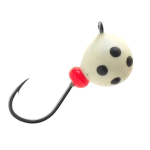 Мормышка вольфрамовая LumiCom ДРОБИНА С УШКОМ (обмазка-точки), 5,5мм, Gt, 10 штук в упаковке