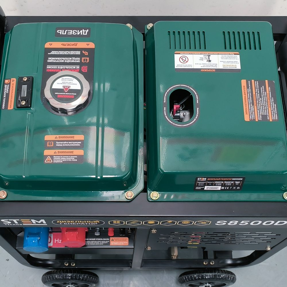 Генератор дизельный STEM Techno S8500DE - [7.8 кВт / 220/380V] эл. пуск, ATS