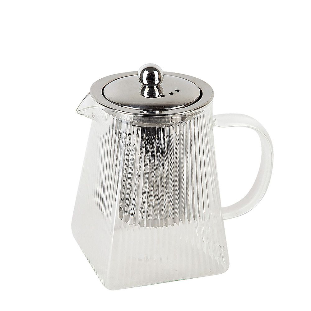 Чайник заварочный с фильтром "Pyramid" v=350мл (боросиликатное стекло) (индивидуальная упаковка)