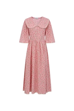 Платье Татьяна Л розовое в цветочек