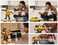 Робот-трансформер Robosen Transformers G1 Бамблби с голосовыми командами и программируемыми движениями