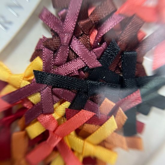 Объемный дизайн для ногтей Бантик текстиль №801909