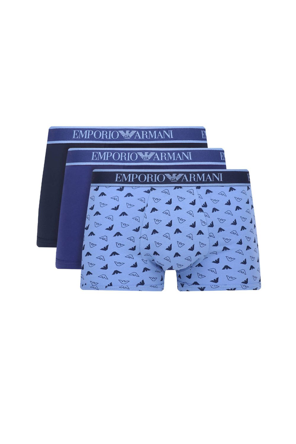 Трусики-боксеры 3шт. Emporio Armani - темно-синий(112130 4F717)
