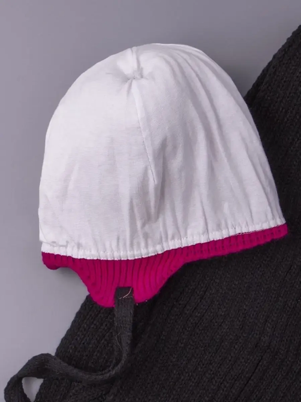 Шапка для девочки осенняя и шарф с ушками