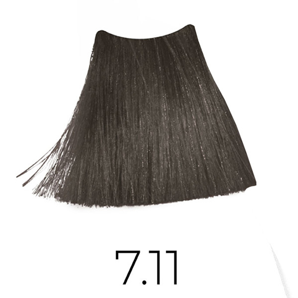 Крем-краска для волос Оттенок 7.11 Натуральный интенсивный пепельный блондин KEEN XXL Colour Cream Mittelblond Asch Intensiv 100мл