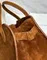Замшевая сумка The Row Margaux 15 коричневая