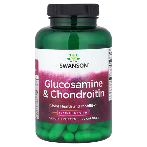 Swanson, глюкозамин и хондроитин, 90 капсул