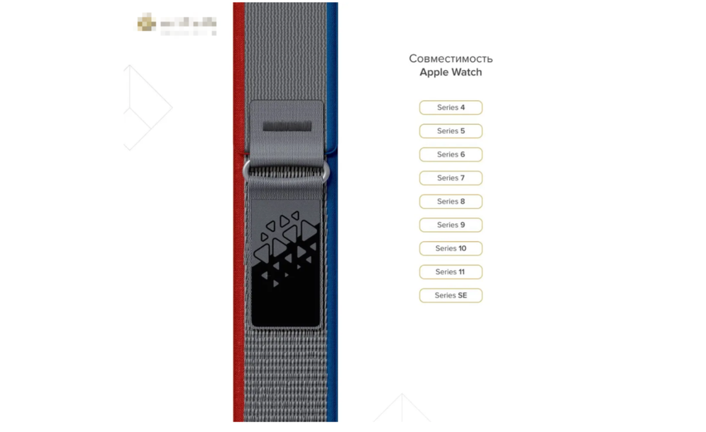 Нейлоновый ремешок для Apple Watch 40/41/42 mm Lyambda Premium Meleph DSN-26-40-7 Red/Blue/Gray